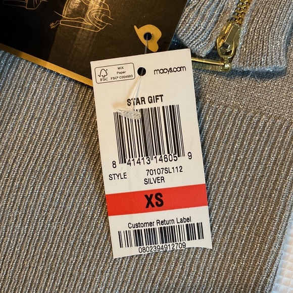 Thalia Sodi Shimmering Long Sleeve Wear 2 Ways size XS - Picture 6 of 11